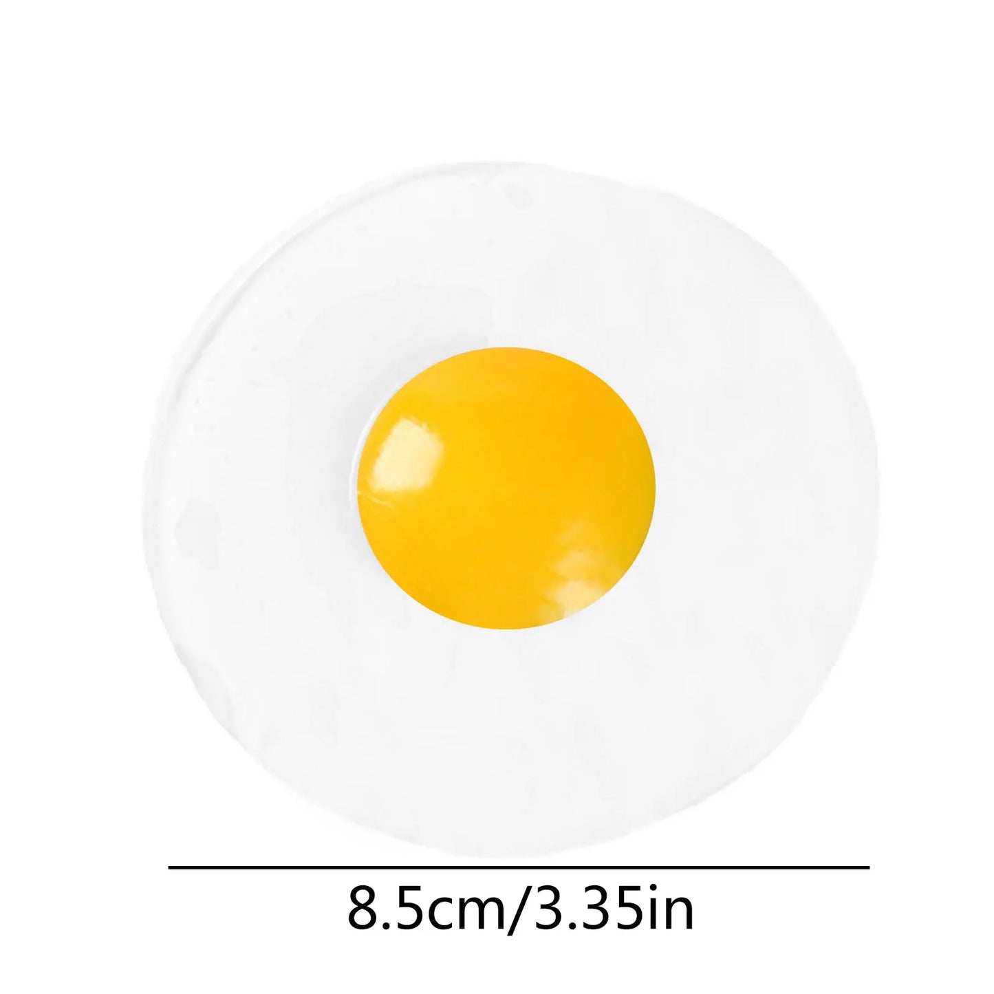 New Sticky TPR Rubber Eggs Squeeze Kitchen Food Toy Pretend Play Cooking Fried Egg Omelette Gags Joke Kids Relieve Stress Toys - Square Deal Me