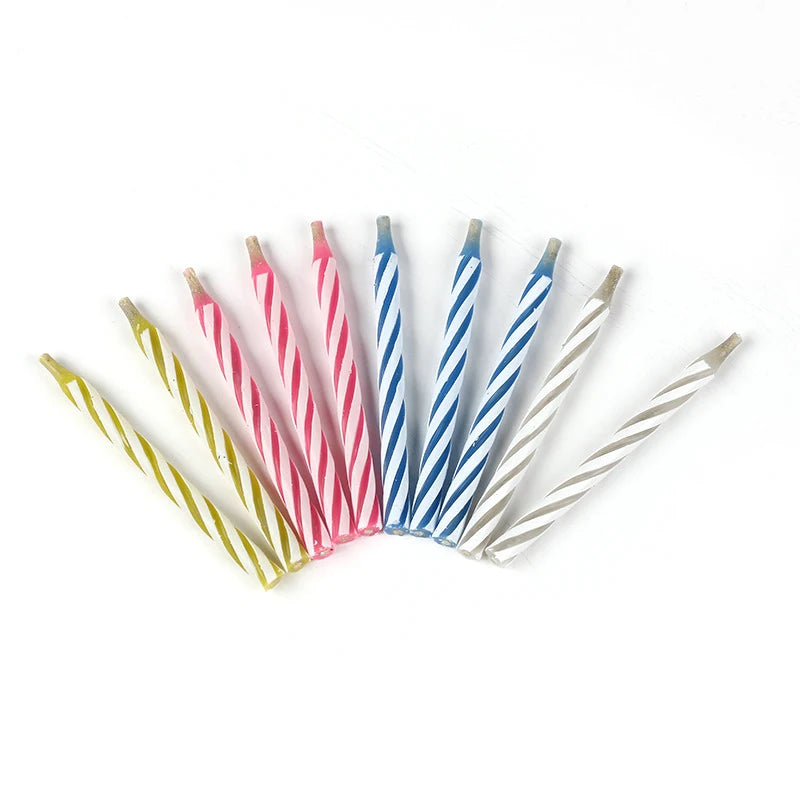 10Pcs Magic Relighting Birthday Candles Novelty Trick Candles For Birthday Party Fool's Day Christmas Celebration Prank Candles - Square Deal Me