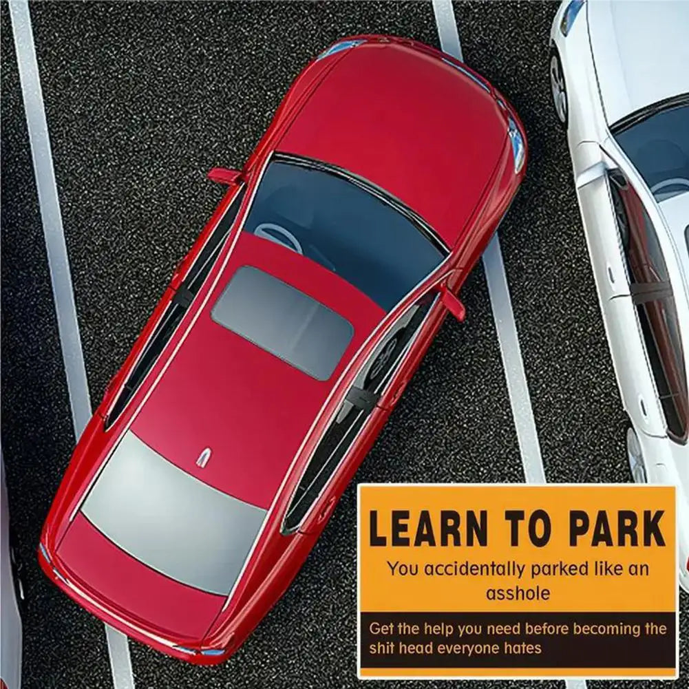 (Pack Of 50)Bad Parking Cards You Parked Like An Idiot Business Cards 3.54"x1.97" For Funny Parking Violation Prank Notice Gag - Square Deal Me