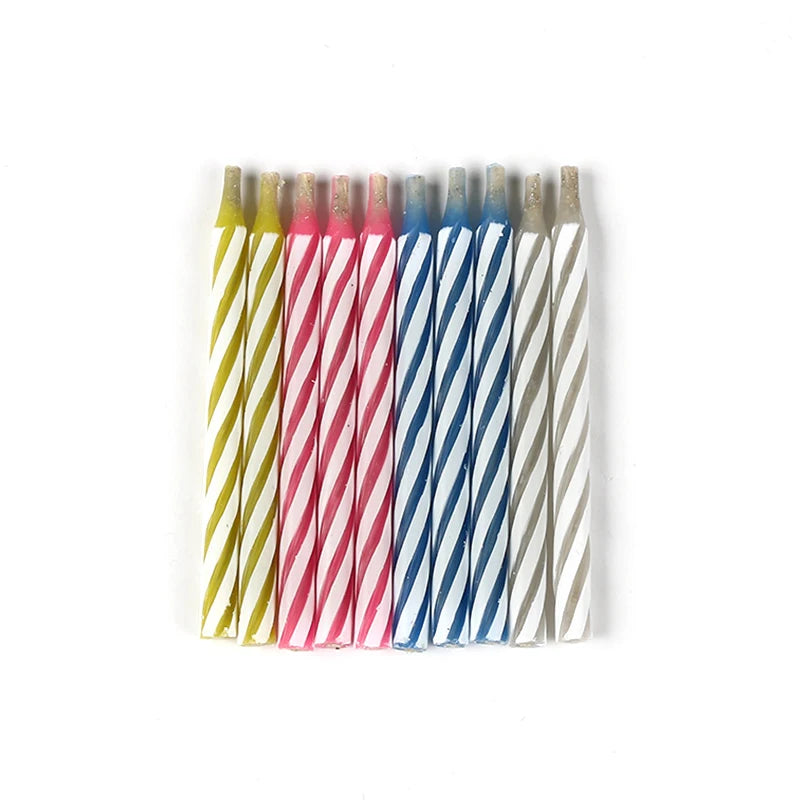 10Pcs Magic Relighting Birthday Candles Novelty Trick Candles For Birthday Party Fool's Day Christmas Celebration Prank Candles - Square Deal Me