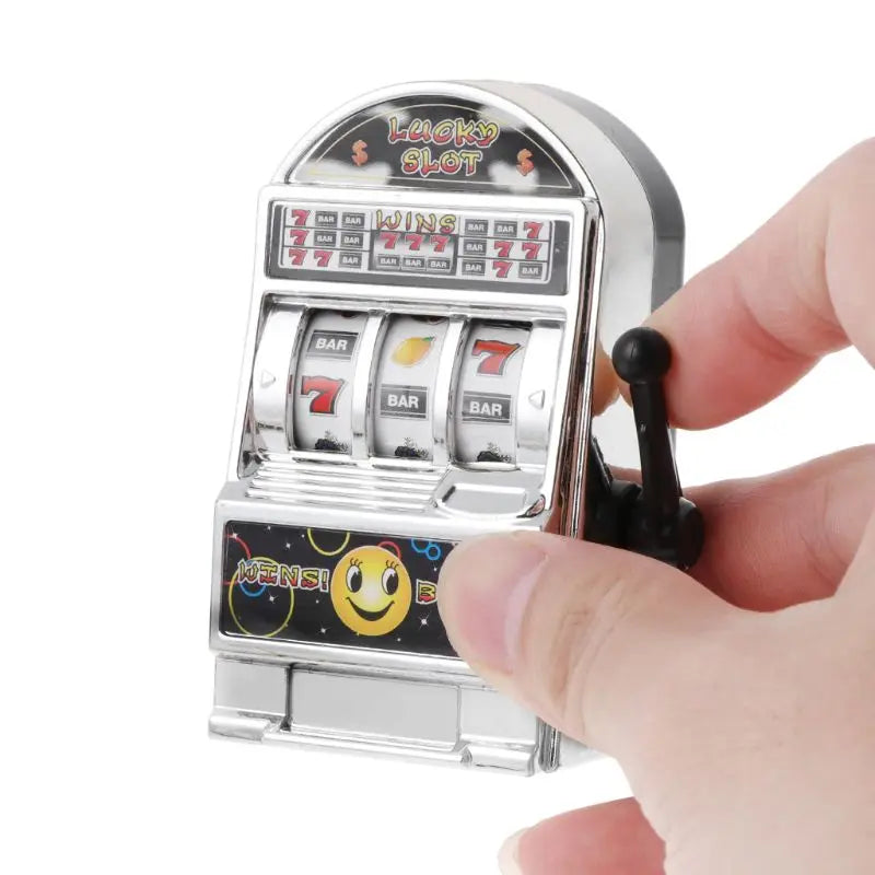 1Piece Casino Lucky Jackpot for Fun Birthday Gift Children' S Fruit Slot Machine Mini Toy Funny Gags Practical Jokes Toy Party - Square Deal Me
