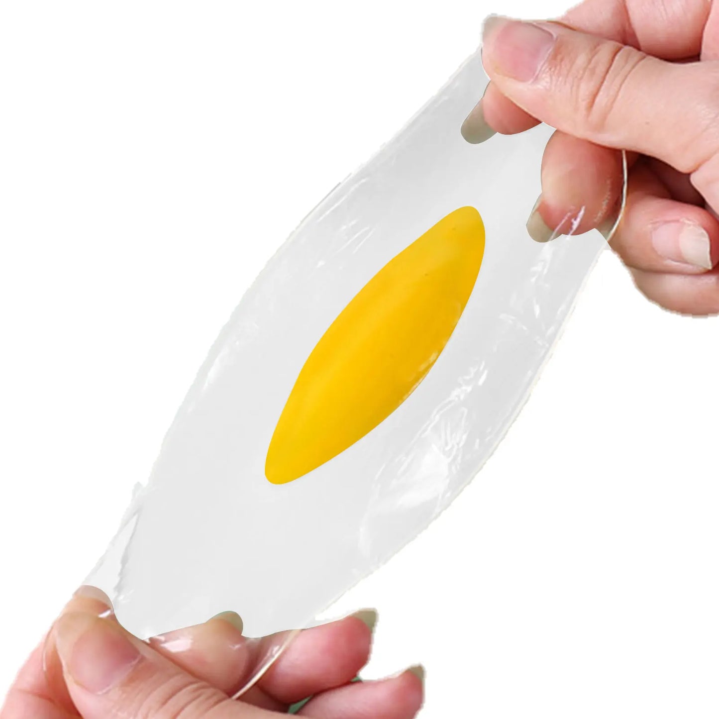 New Sticky TPR Rubber Eggs Squeeze Kitchen Food Toy Pretend Play Cooking Fried Egg Omelette Gags Joke Kids Relieve Stress Toys - Square Deal Me