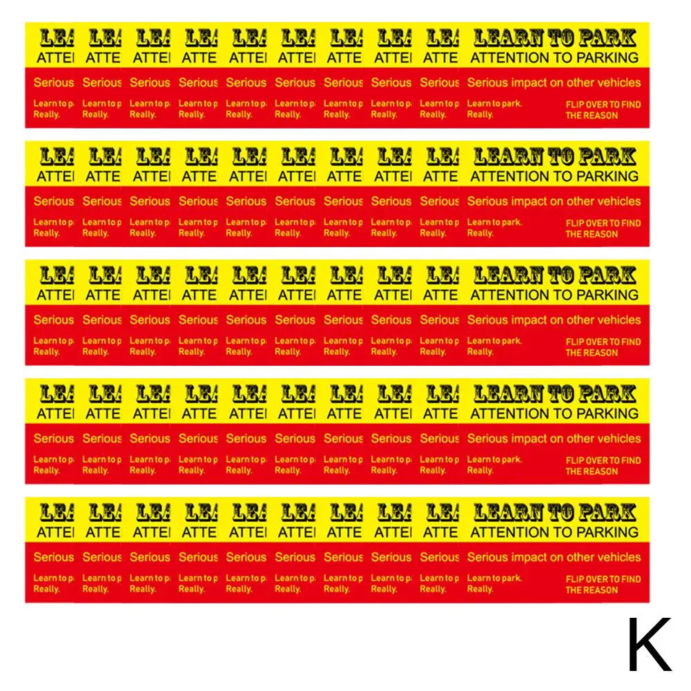 (Pack Of 50)Bad Parking Cards You Parked Like An Idiot Business Cards 3.54"x1.97" For Funny Parking Violation Prank Notice Gag - Square Deal Me