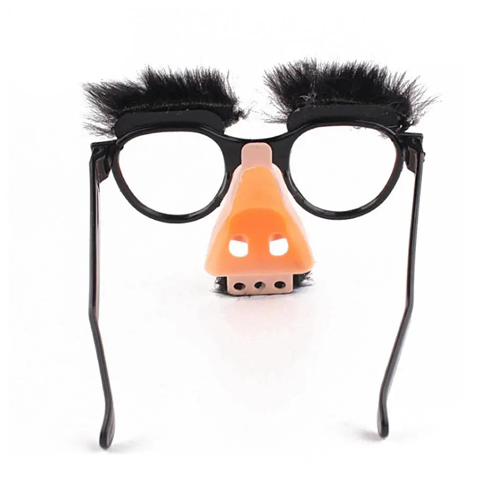 Big Nose Glasses With Eyebrows Mustache Silly Funny Photo Props Halloween Party Eyeglasses Novelty Prank For Performance Party - Square Deal Me