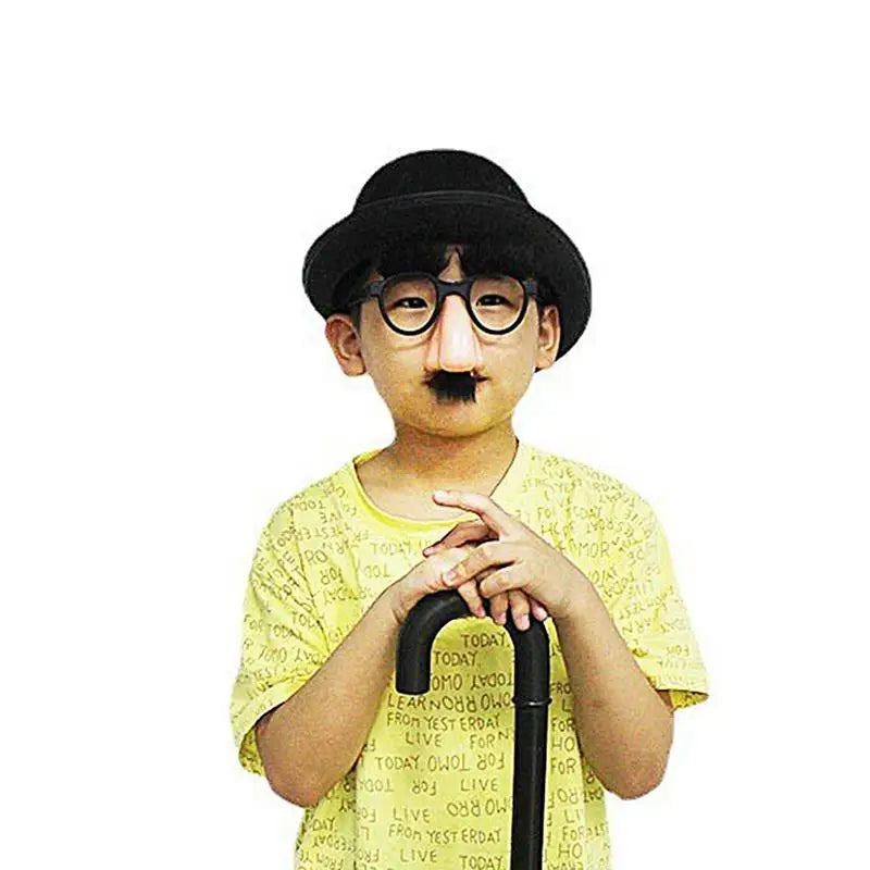 Big Nose Glasses With Eyebrows Mustache Silly Funny Photo Props Halloween Party Eyeglasses Novelty Prank For Performance Party - Square Deal Me