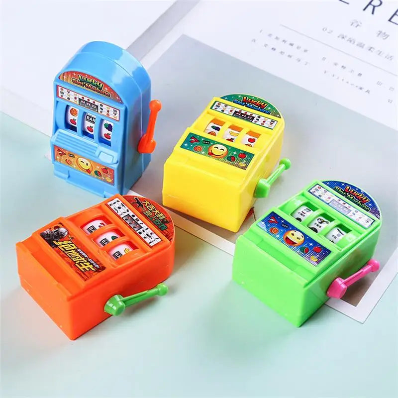 1Piece Casino Lucky Jackpot for Fun Birthday Gift Children' S Fruit Slot Machine Mini Toy Funny Gags Practical Jokes Toy Party - Square Deal Me