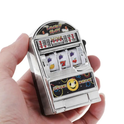 1Piece Casino Lucky Jackpot for Fun Birthday Gift Children' S Fruit Slot Machine Mini Toy Funny Gags Practical Jokes Toy Party - Square Deal Me