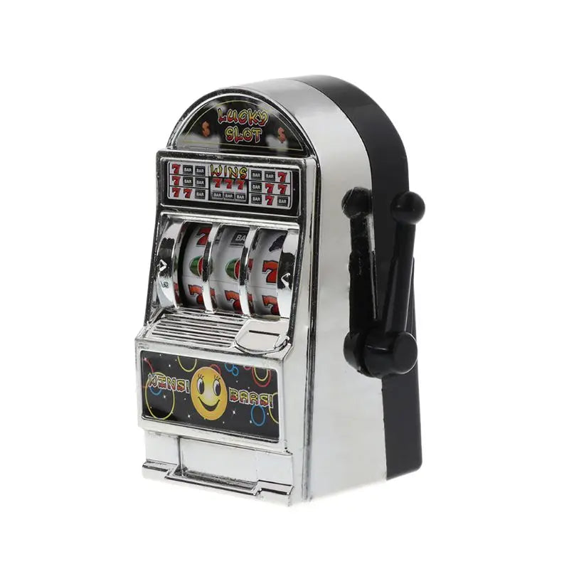 1Piece Casino Lucky Jackpot for Fun Birthday Gift Children' S Fruit Slot Machine Mini Toy Funny Gags Practical Jokes Toy Party - Square Deal Me
