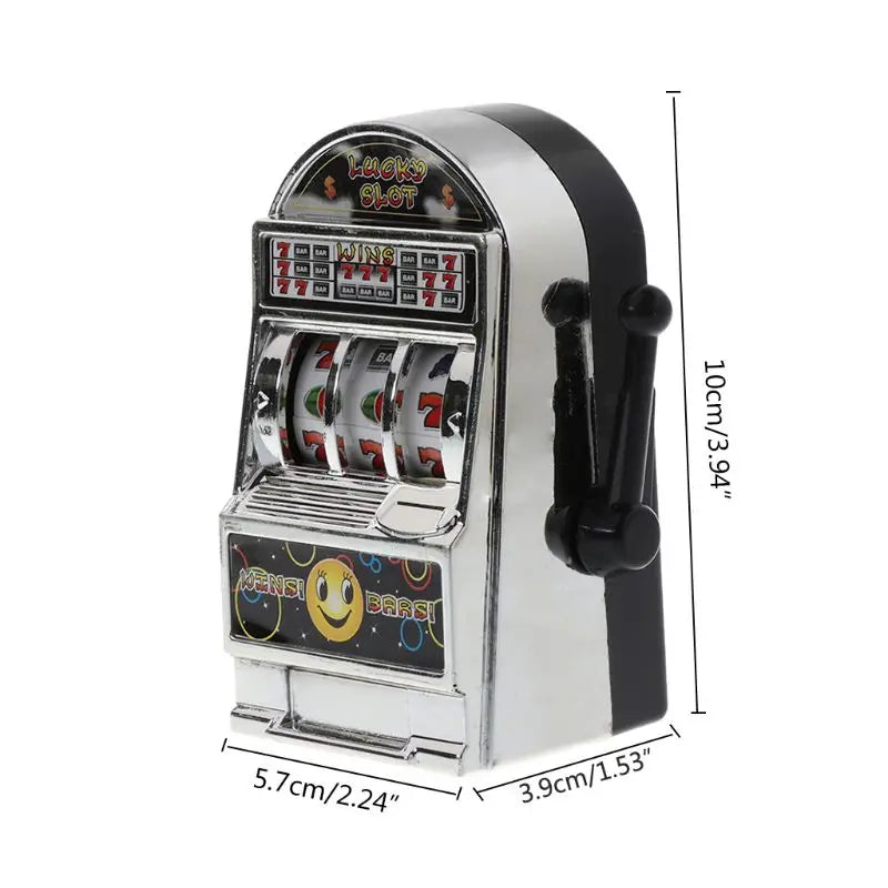 1Piece Casino Lucky Jackpot for Fun Birthday Gift Children' S Fruit Slot Machine Mini Toy Funny Gags Practical Jokes Toy Party - Square Deal Me