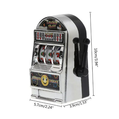 1Piece Casino Lucky Jackpot for Fun Birthday Gift Children' S Fruit Slot Machine Mini Toy Funny Gags Practical Jokes Toy Party - Square Deal Me