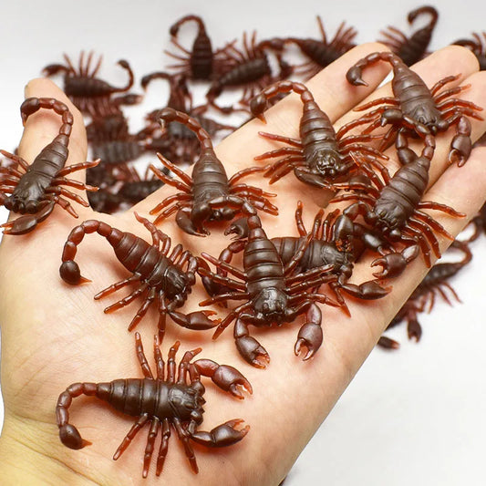 5-50Pcs Funny Cockroaches Joke Decoration Props Rubber Toy Gags Practical Jokes Toys Horrifying Simulation Plastic Centipede - Square Deal Me