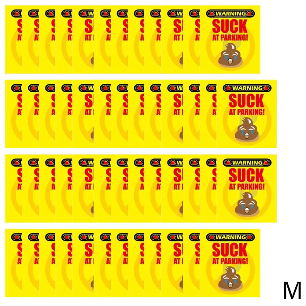 (Pack Of 50)Bad Parking Cards You Parked Like An Idiot Business Cards 3.54"x1.97" For Funny Parking Violation Prank Notice Gag - Square Deal Me