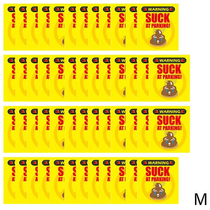 (Pack Of 50)Bad Parking Cards You Parked Like An Idiot Business Cards 3.54"x1.97" For Funny Parking Violation Prank Notice Gag - Square Deal Me