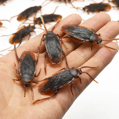5-50Pcs Funny Cockroaches Joke Decoration Props Rubber Toy Gags Practical Jokes Toys Horrifying Simulation Plastic Centipede - Square Deal Me