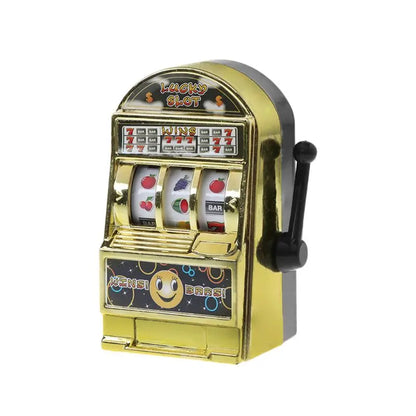 1Piece Casino Lucky Jackpot for Fun Birthday Gift Children' S Fruit Slot Machine Mini Toy Funny Gags Practical Jokes Toy Party - Square Deal Me