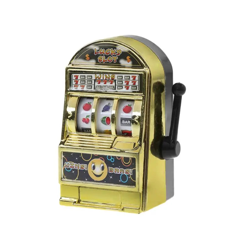 1Piece Casino Lucky Jackpot for Fun Birthday Gift Children' S Fruit Slot Machine Mini Toy Funny Gags Practical Jokes Toy Party - Square Deal Me