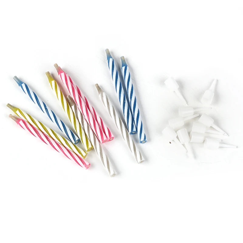 10Pcs Magic Relighting Birthday Candles Novelty Trick Candles For Birthday Party Fool's Day Christmas Celebration Prank Candles - Square Deal Me
