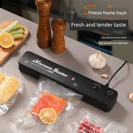 Vacuum Packaging Machine Small Household Sealing Machine Sealed Fresh-Keeping Vacuator Automatic Pressing Sealing Machine - Square Deal Me