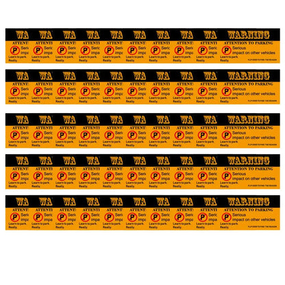 (Pack Of 50)Bad Parking Cards You Parked Like An Idiot Business Cards 3.54"x1.97" For Funny Parking Violation Prank Notice Gag - Square Deal Me