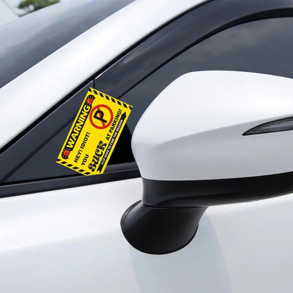 (Pack Of 50)Bad Parking Cards You Parked Like An Idiot Business Cards 3.54"x1.97" For Funny Parking Violation Prank Notice Gag - Square Deal Me