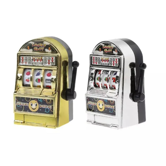 1Piece Casino Lucky Jackpot for Fun Birthday Gift Children' S Fruit Slot Machine Mini Toy Funny Gags Practical Jokes Toy Party - Square Deal Me