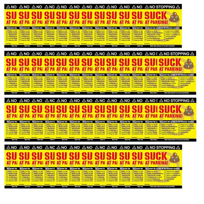 (Pack Of 50)Bad Parking Cards You Parked Like An Idiot Business Cards 3.54"x1.97" For Funny Parking Violation Prank Notice Gag - Square Deal Me