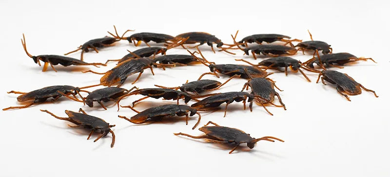 5-50Pcs Funny Cockroaches Joke Decoration Props Rubber Toy Gags Practical Jokes Toys Horrifying Simulation Plastic Centipede - Square Deal Me