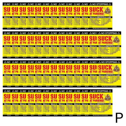 (Pack Of 50)Bad Parking Cards You Parked Like An Idiot Business Cards 3.54"x1.97" For Funny Parking Violation Prank Notice Gag - Square Deal Me