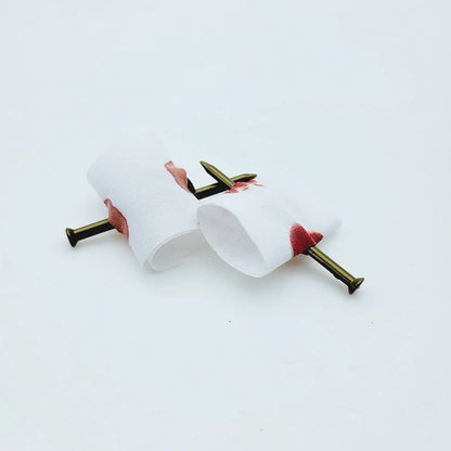 1PCS Fool Toys Blood Prank Magic Prop Joke Fake Nail Through Finger Magic Funny Gadgets Magic Trick toys - Square Deal Me