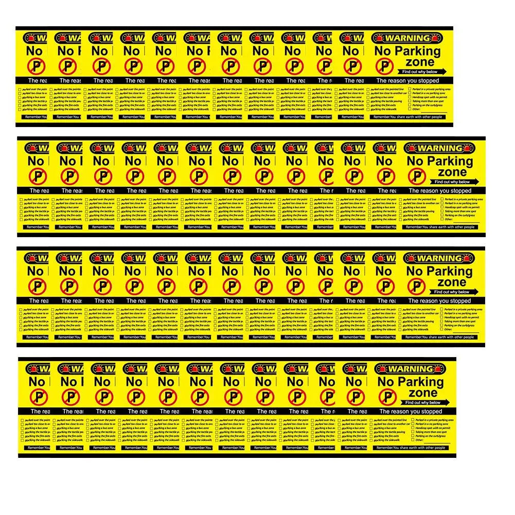 (Pack Of 50)Bad Parking Cards You Parked Like An Idiot Business Cards 3.54"x1.97" For Funny Parking Violation Prank Notice Gag - Square Deal Me