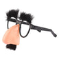 Big Nose Glasses With Eyebrows Mustache Silly Funny Photo Props Halloween Party Eyeglasses Novelty Prank For Performance Party - Square Deal Me