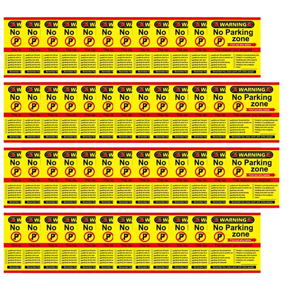 (Pack Of 50)Bad Parking Cards You Parked Like An Idiot Business Cards 3.54"x1.97" For Funny Parking Violation Prank Notice Gag - Square Deal Me