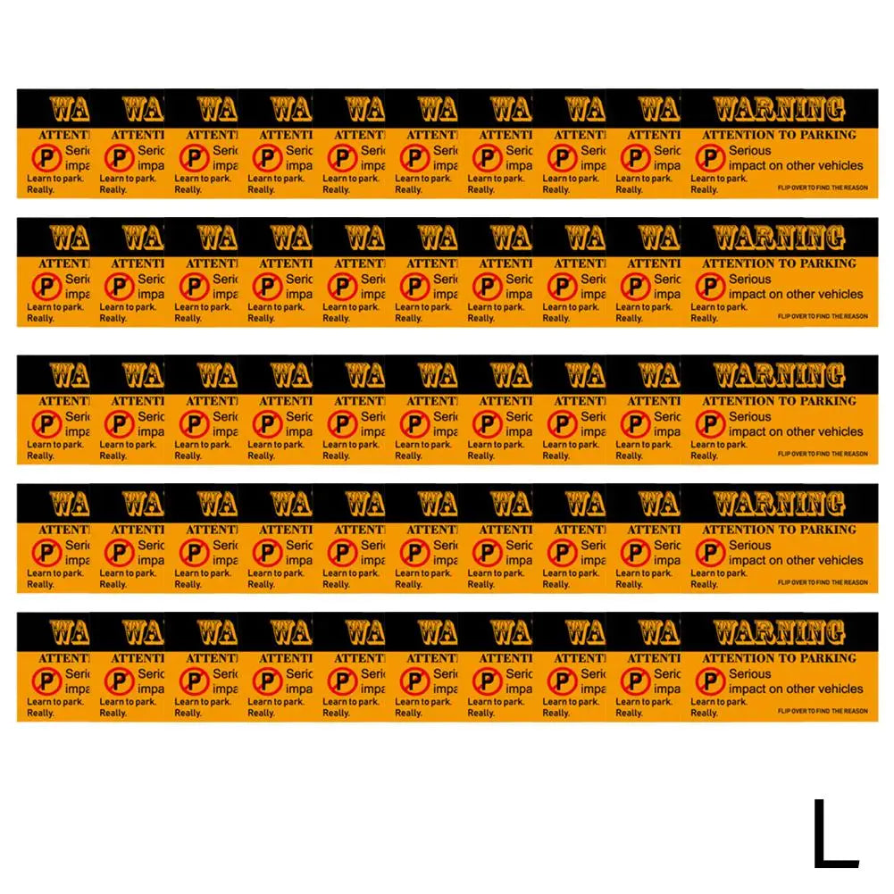 (Pack Of 50)Bad Parking Cards You Parked Like An Idiot Business Cards 3.54"x1.97" For Funny Parking Violation Prank Notice Gag - Square Deal Me