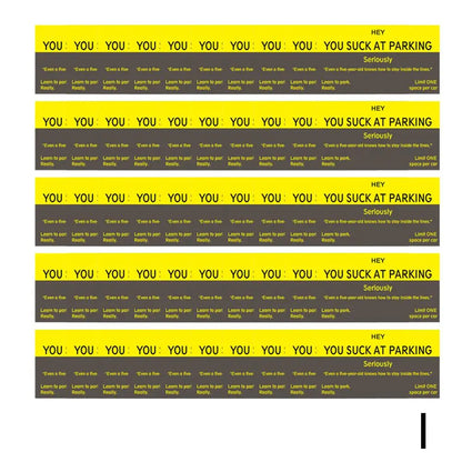 (Pack Of 50)Bad Parking Cards You Parked Like An Idiot Business Cards 3.54"x1.97" For Funny Parking Violation Prank Notice Gag - Square Deal Me