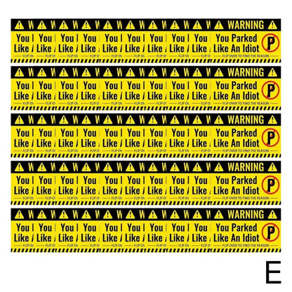 (Pack Of 50)Bad Parking Cards You Parked Like An Idiot Business Cards 3.54"x1.97" For Funny Parking Violation Prank Notice Gag - Square Deal Me