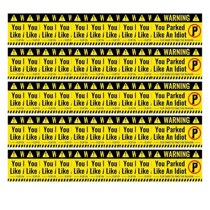 (Pack Of 50)Bad Parking Cards You Parked Like An Idiot Business Cards 3.54"x1.97" For Funny Parking Violation Prank Notice Gag - Square Deal Me