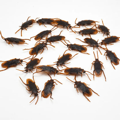 5-50Pcs Funny Cockroaches Joke Decoration Props Rubber Toy Gags Practical Jokes Toys Horrifying Simulation Plastic Centipede - Square Deal Me